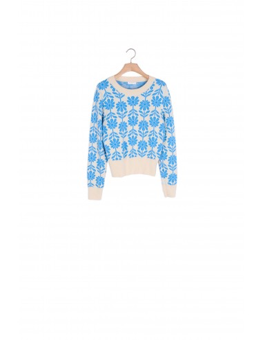 Pull en laine jacquard sur le site 