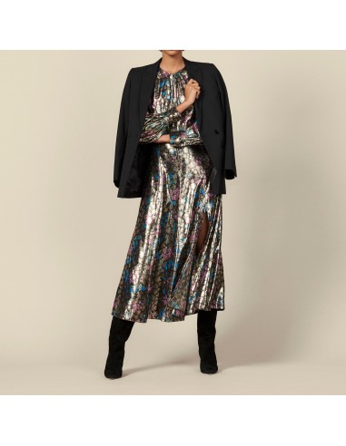 Robe longue en jacquard lurex 50% de réduction en Octobre 2024