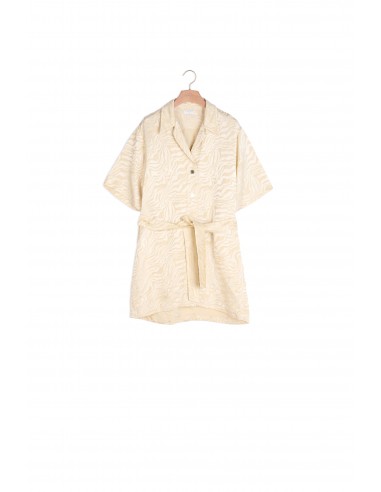 Robe chemise ceinturée en jacquard online