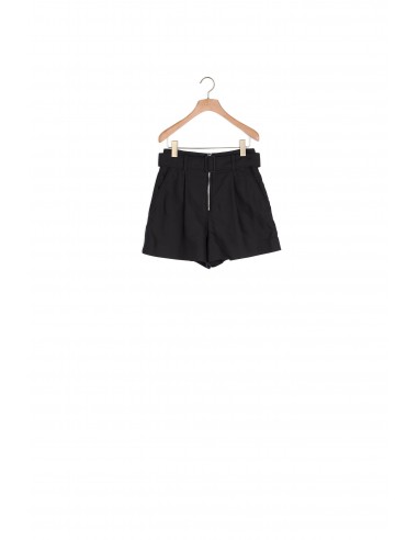 Short taille haute avec ceinture soldes