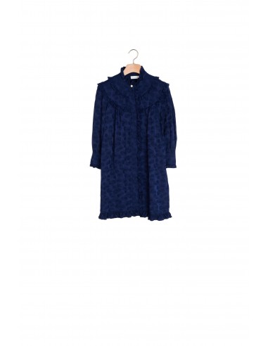 Robe courte en jacquard marguerites hantent personnes